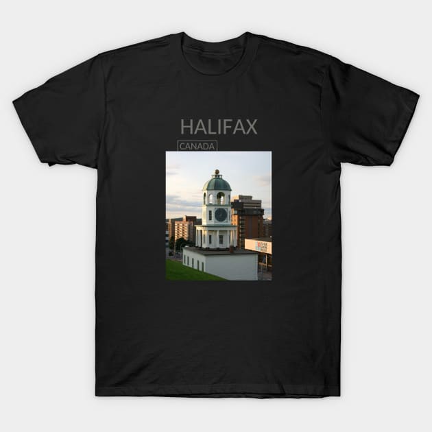 Halifax Nova Scotia Canada Clock Souvenir Gift for Canadian Citizens T-shirt Apparel Mug Notebook Tote Pillow Sticker Magnet T-Shirt by Mr. Travel Joy